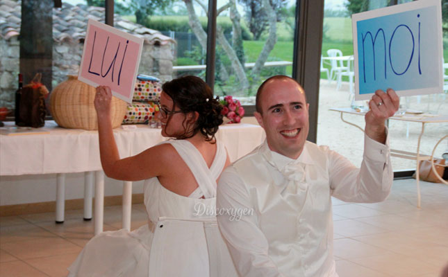 Quiz Lui Elle : jeu des mariés